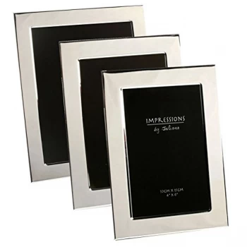Image of 5" x 7" - Impressions Silver Plated Photo Frame