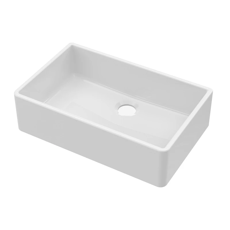 Image of Balterley Fireclay Single Bowl Butler Sink No Overflow No Tap Hole 795mm White