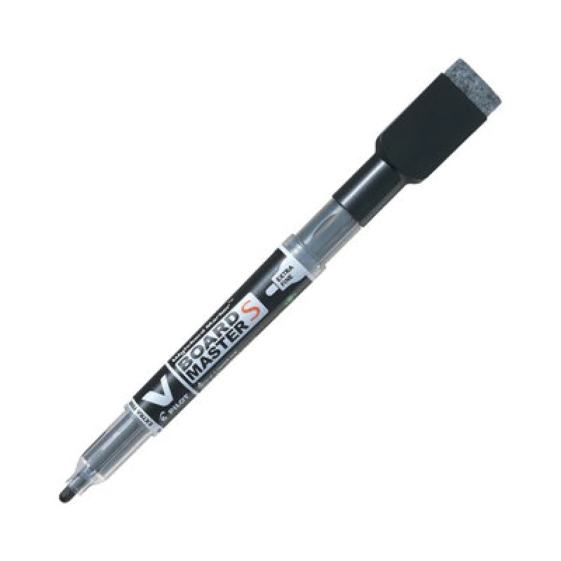 Image of BeGreen Pilot BeGreen V-Board Master Extra Fine Drywipe Marker with Eraser Black (Pack 10) - 4902505512605 4902505512605