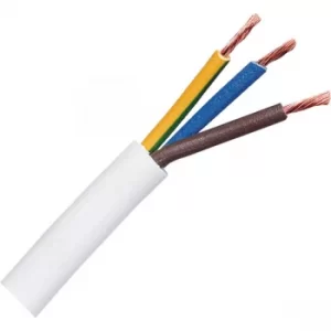 Image of LappKabel 49900076 H05VV-F 3G1 WH White 3 Core Equipment Cable 1mm...