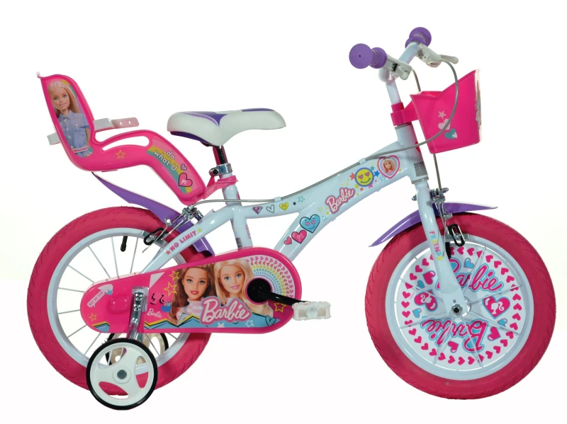 Image of Dino Bikes Barbie 14" Bicycle White
