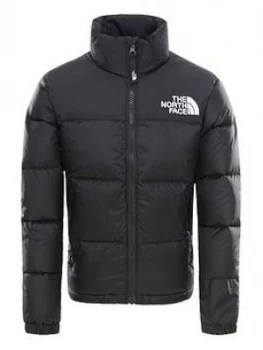 Image of Boys, The North Face Youth 1996 Retro Nuptse Down Jacket - Black, Size S, 7-8 Years