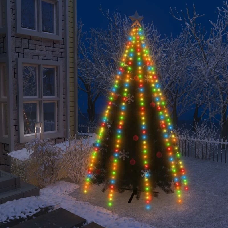Image of VIDAXL Christmas Tree Net Lights with 400 LEDs Colourful 400cm vidaXL 8720286434635