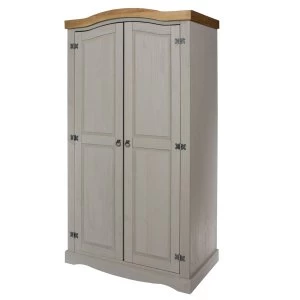 Image of Halea 2-Door Wardrobe - Grey