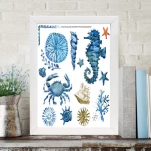 Image of BC11085476691 Multicolor Decorative Framed MDF Painting