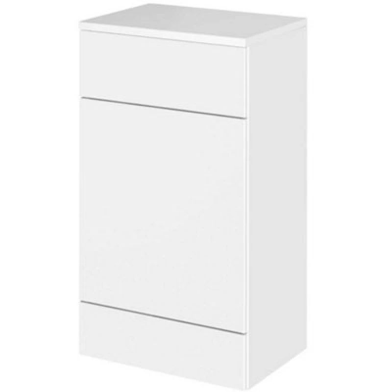 Image of Hudson Reed Fusion 500mm Back To Wall Wc Unit & Top, Gloss White (Freestanding)