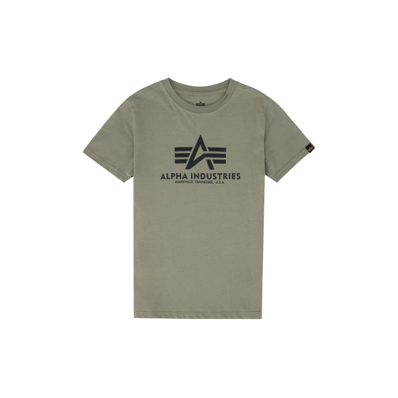 Image of Alpha Industries Kids Basic Regular Fit T-Shirt 11 Olive male 7-8 Yrs