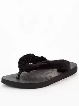 Image of Havaianas Havaianas Home Fluffy Flip Flops