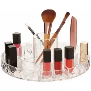 Image of Makeup Organiser/ Lightweight/ Ample Storage/ Revolving Makeup Organizer w26 x d26 x h10cm - Premier Housewares