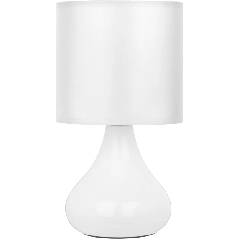 Image of Premier Housewares Maison by Premier Bulbus White Table Lamp with EU Plug White unisex