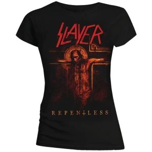 Image of Slayer - Repentless Crucifix Womens Medium T-Shirt - Black