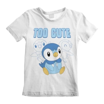 Image of Pokemon - Too Cute Unisex 3-4 Years T-Shirt - White