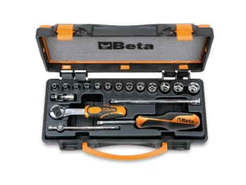Image of Beta Tools 900/C13-5 18pc 1/4" Square Drive Hex Socket & Accessory Set 009000953