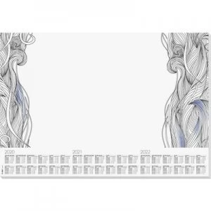 Image of Sigel Relax HO480 Desk pad Calendar Black-white (W x H) 595mm x 410 mm