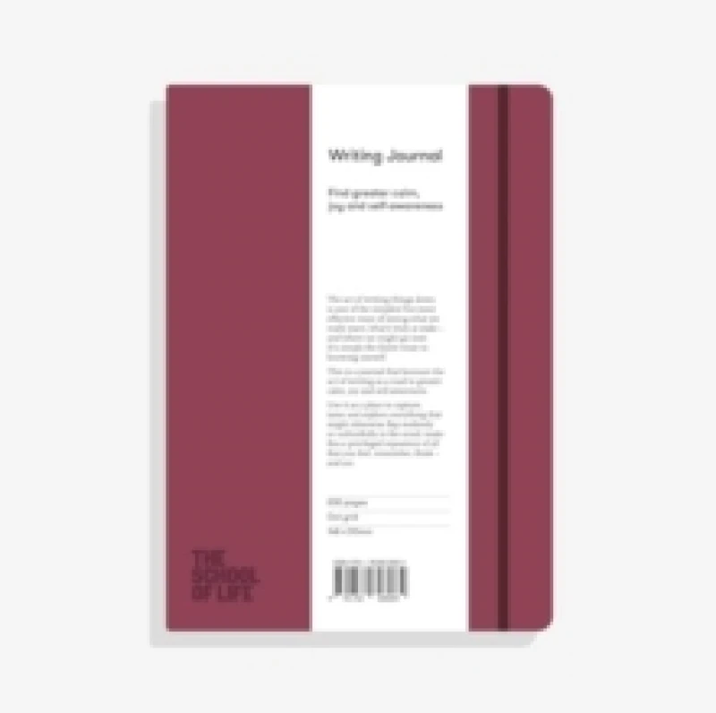 Image of The School of Life Writing Journal - Burgundy : Find greater calm, joy and self-awareness Notebook / blank book