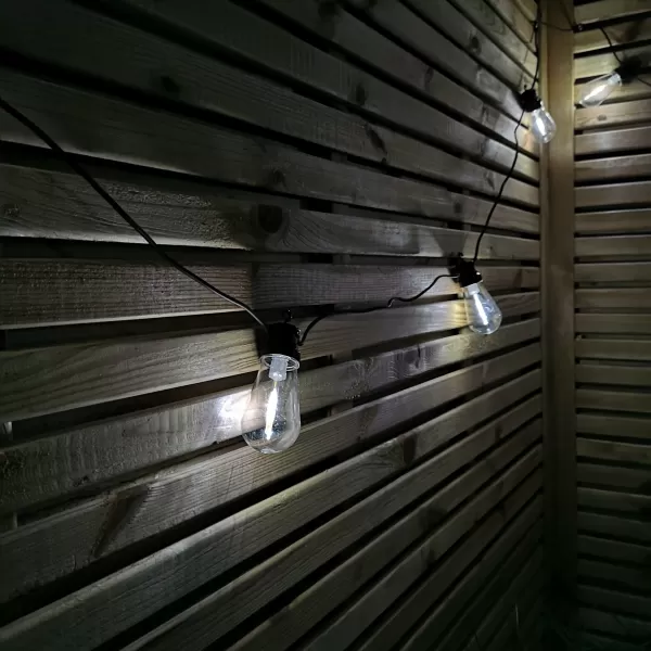 Image of 4.5m White LED Connectable Festoon Lights Christmas Decorations