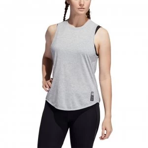 Image of adidas Womens Running Adapt To Chaos Tank Top - Grey