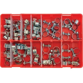 Image of Matlock Assorted Zinc Plated Mini Clips (Nut & Bolt) 65PC