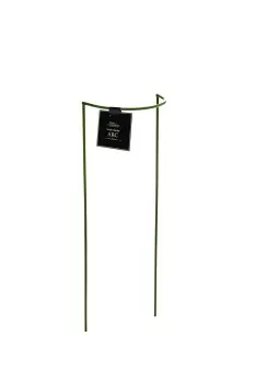 Image of Pack of 3 Tom Chambers Urban Metal Green Herbaceous Garden Plant Support Arc 20cm x 60cm - Small