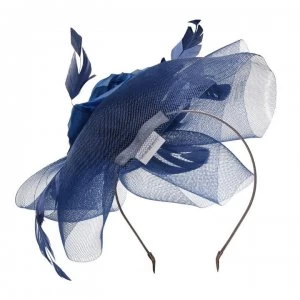 Image of Suzanne Bettley Flower Fascinator - Navy
