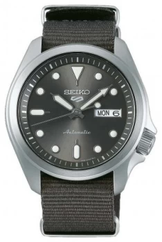 Image of Seiko Mens 5 Sports Automatic Grey NATO SRPE61K1 Watch