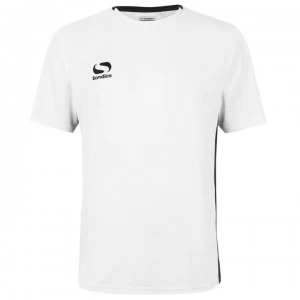 Image of Sondico Fundamental Polyester Football Top Mens - White/Black