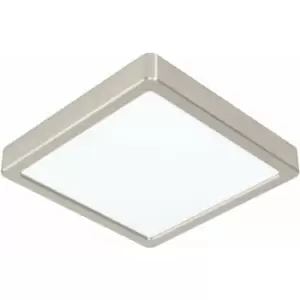 Image of Wall / Ceiling Light Satin Nickel 210mm Square Surface Mounted 16.5W LED 4000K