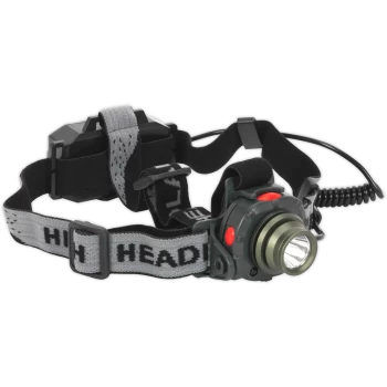 Image of Sealey CREE LED Rechargeable Auto Sensor Head Torch Grey