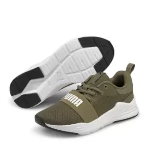 Image of Puma Wired Run Junior Boys Trainers - Green