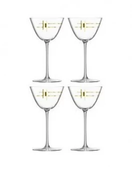 Image of Lsa International Century Martini Glasses ; Set Of 4
