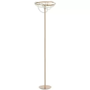 Image of Merano - Anchorage LED Integrated Floor Lamp Gold Aluminium LED 28W 2783Lm 3000K