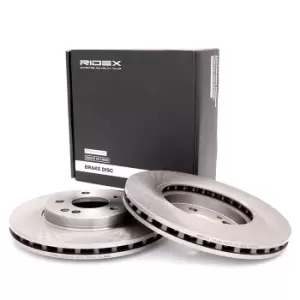 Image of RIDEX Brake disc MERCEDES-BENZ 82B0142 1694210212,1694211112,A1694210212 Brake rotor,Brake discs,Brake rotors A1694211112