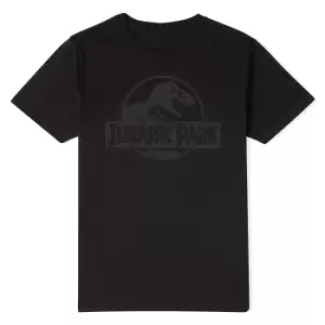 Image of Jurassic Park Monochrome Mens T-Shirt - Black - S