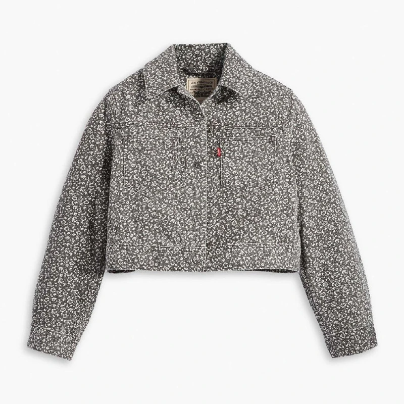 Image of Levis Womens Wellthread Fleur Denim Jacket Lt White Rinse female 8 (XS)