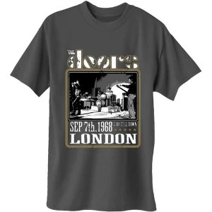 Image of The Doors - Roundhouse London Mens Medium T-Shirt - Charcoal Grey