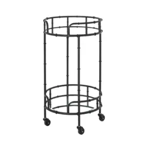 Image of Hill Interiors Round Drinks Trolley in Black