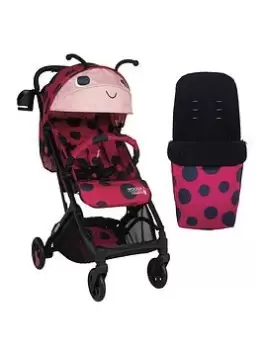 Image of Cosatto Woosh 3 Pushchair - Love Bug Bundle with footmuff, One Colour