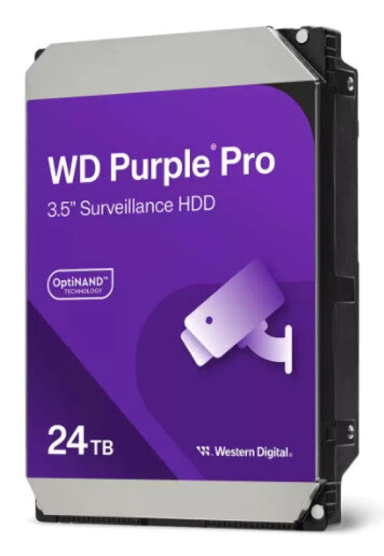 Image of Western Digital Western Digital Purple Pro WD241PURP internal hard drive 24 TB 7200 RPM 512 MB 3.5" Serial ATA WD241PURP