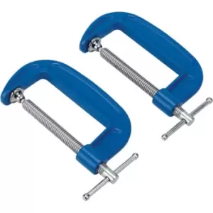 Image of Draper G Clamp Pack of 2 100mm 60mm