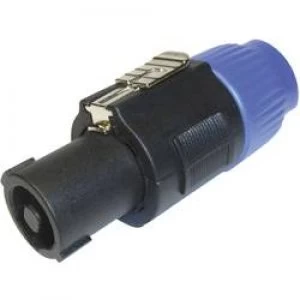 Image of Audio jack Plug straight Number of pins 4 Black Blue Cliff FM1250
