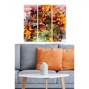Image of MDF2547777 Multicolor Decorative MDF Painting (3 Pieces)
