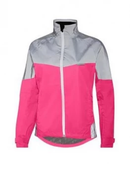 Image of Madison Stellar Reflective Women'S Waterproof Jacket, Fiery Pink/Silver