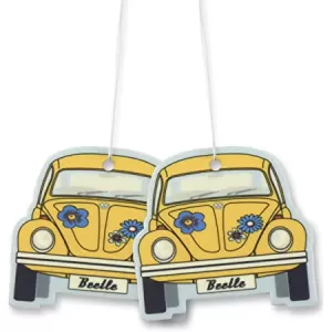 Image of CoconutYellow VW Beetle Pack Of 12 Air Freshener