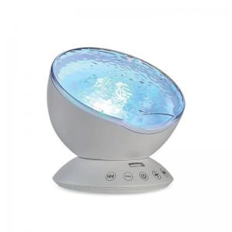 Image of Ocean Wave Projector Lamp White SOWPM