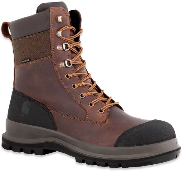 Image of Carhartt Detroit Rugged Flex S3 Mid Boots, brown, Size 42