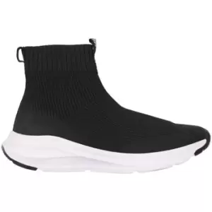 Image of Fabric Novona Eco Sock Ladies Trainers - Black