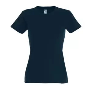 Image of SOLS Womens/Ladies Imperial Heavy Short Sleeve T-Shirt (S) (Petroleum Blue)