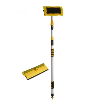 Image of Kingfisher King 3m Telescopic Window Cleaner with Brush and Foam Squeegee