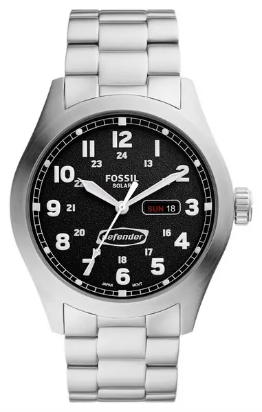 Image of Fossil FS5976 Defender Black Dial Stainless Steel Watch