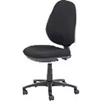 Image of Realspace Permanent Contact Ergonomic Office Chair with Optional Armrest and Adjustable Seat Jura Black